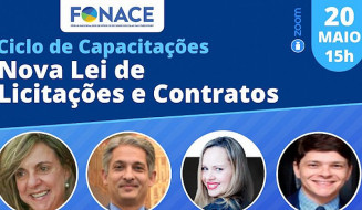Ciclo de Capacitações na nova Lei de Licitação tem início dia 20 de maio