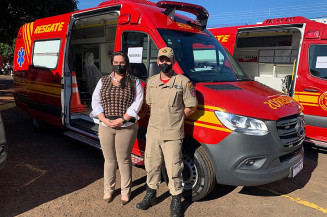 Naviraí recebe viatura 0km para ações de resgate do Corpo de Bombeiros