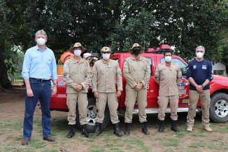 Bombeiros montam base permanente de prevenção aos incêndios no Parque do Rio Taquari