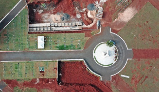 Cemitério visto de cima