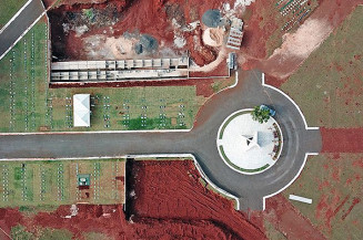 Cemitério visto de cima