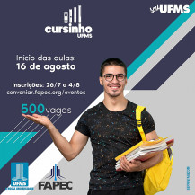 UFMS oferta 500 vagas em cursinho preparatório para vestibular