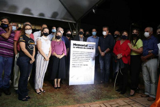 Inauguração de memorial para as vítimas de Covid-19 - (Foto: Divulgação)   Este trecho é parte de conteúdo que pode ser compartilhado utilizando o link: https://www.acritica.net/editorias/coronavirus/em-seu-aniversario-de-5-anos-hospital-cassems-campo-grande-inaugura/555656/ - as ferramentas oferecidas na página. Textos, fotos, artes e vídeos do jornal A Crítica de Campo Grande estão protegidos pela legislação brasileira sobre direito autoral. Não reproduza o conteúdo do jornal em qualquer meio de comunicação, eletrônico ou impresso, sem autorização do jornal (redacao.acritica@gmail.com). Essas regras têm como objetivo proteger o investimento que o jornal "A Crítica" faz na qualidade de seu jornalismo.