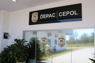 Depac-Cepol, em Campo Grande — Foto: Sejusp/Reprodução
