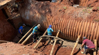 Prefeitura deve recuperar travessia no córrego Segredo e liberar o tráfego em 15 dias