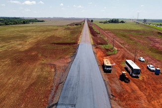 Pavimentação da MS-162 chega à fase final em Dourados