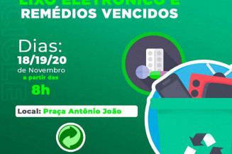 Prefeitura fará recolhimento de lixo eletrônico e medicamentos vencidos