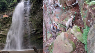 Idosa desaparece em trilha de cachoeira, e bombeiros fazem buscas