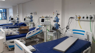 Leitos UTI no Hospital Universitário (HU) Maria Aparecida Pedrossian, em Campo Grande (MS) — Foto: SES/Reprodução