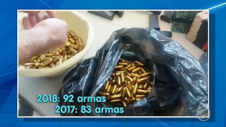 Maioria do armamento apreendido em MS seria levado para o RJ, diz PRF