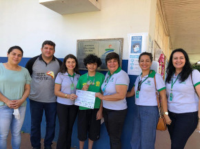 Escola Scila Médici recebe o NAAH para premiação e entrega de medalha da OBA