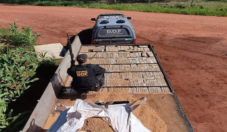 Polícia apreende quase 2 toneladas de maconha na fronteira com Paraguai