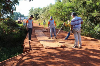 Ponte sobre o córrego Sardinha é interditada em Itaporã
