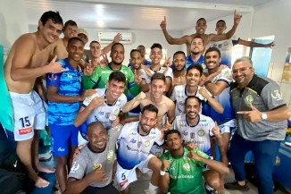 Costa Rica comemora vitória contra o Iporá pela 3ª rodada da Série D do Brasileirão — Foto: Crec/Divulgação