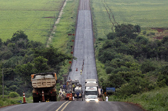 Restauração da MS-162 entre Sidrolândia e Maracaju segue para fase final