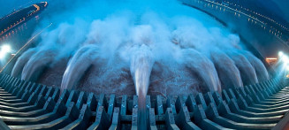 A barragem com 180 metros de altura será construída utilizando apenas impressoras 3D e inteligência artificial (Reprodução/Internet)