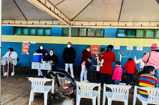 Ação de Vacinação tem boa procura das vacinas contra Influenza e Sarampo em Maracaju