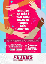 Nota: FETEMS e os 74 SIMTEDs lançam Campanha de filiação