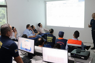 Apresentação do sistema foi feita por agentes da GCM de Campo Grande (Foto: Assecom)