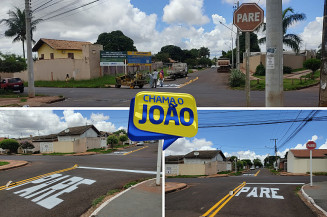 Cruzamento perigoso foi sinalizado após solicitação do vereador João César Mattogrosso
