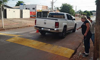 Com sinalização em quebra-molas, Tania Cristina tem solicitação atendida