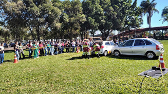 Simulação de resgate de vítima de acidente é realizada na UCDB