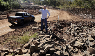 Pavimentação de rodovia que leva à Furnas do Dionísio chega a 78,97%