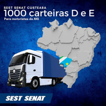 Parceria custeará 1000 carteiras D e E para motoristas de MS