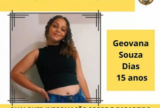 Menina de 15 anos está desaparecida e polícia faz busca com drone em Taquarussu