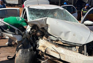 Acidente deixa paai de ex-prefeito de Ivinhema gravemente