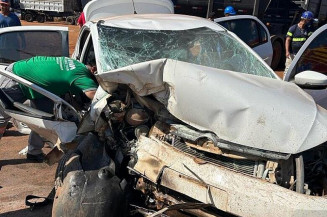 Acidente deixa paai de ex-prefeito de Ivinhema gravemente