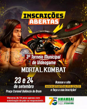 Inscrições abertas para o Campeonato de Videogame em comemoração aos 75 anos de Amambai