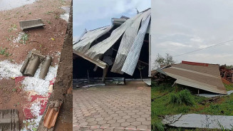Bataguassu: Tempestade de 20 minutos castiga, deixa estragos e cidade sem energia