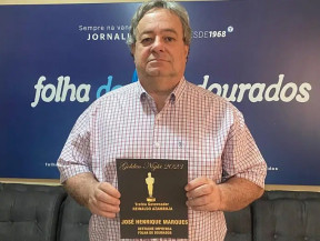 Jornalista José Henrique Marques será homenageado com o Troféu Reinaldo Azambuja, em Campo Grande
