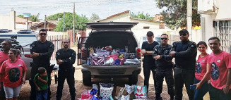 Operacionais do COPE de Dourados compartilham amor em forma de presentes com crianças carentes da região