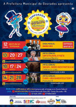 Espetáculos acontecerão por três meses na cidade de Dourados