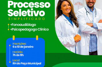 Saúde de Nova Andradina abre seleção para Fonoaudiólogo e Psicopedagogo Clínico