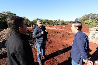 Marçal visita obras da Via Parque do Córrego Água Boa que já tem 82% das obras concluídas