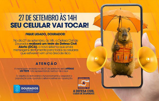 Prefeitura alerta: seu celular vai apitar em teste da Defesa Civil no dia 27
