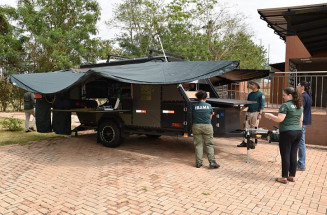 MS recebe pronto-socorro veterinário móvel para auxiliar no atendimento de animais silvestres vítimas de incêndios no Pantanal