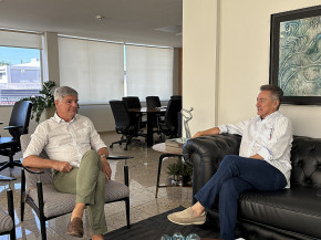 Em visita à Sanesul, deputado Hashioka reforça compromisso com saneamento básico