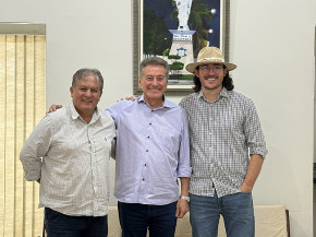 Hashioka visita prefeito Germino Roz e reforça parceria que já destinou R$ 700 mil a Batayporã