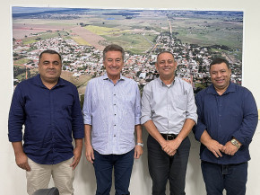 Deputado Roberto Hashioka reforça parceria com Taquarussu durante visita à Prefeitura