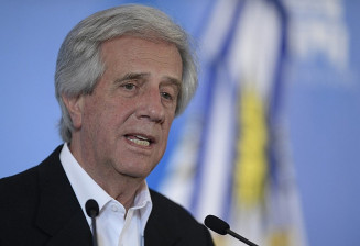 Tabaré Vázquez, ex-presidente do Uruguai, morreu aos 80 anos. — Foto: Juan Mabromata / AFP