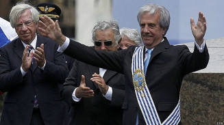 Tabaré Vázquez, em imagem de arquivo de 2018 — Foto: EPA