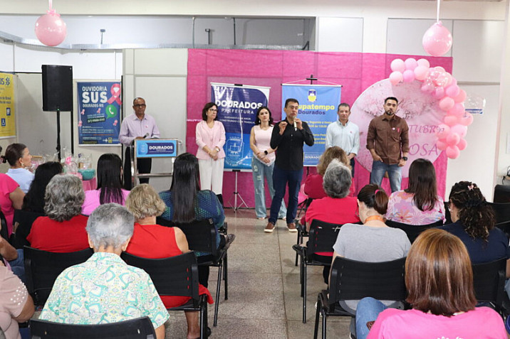 Prefeitura faz ação do Outubro Rosa com foco na saúde, proteção à mulher e empreendedorismo em Dourados